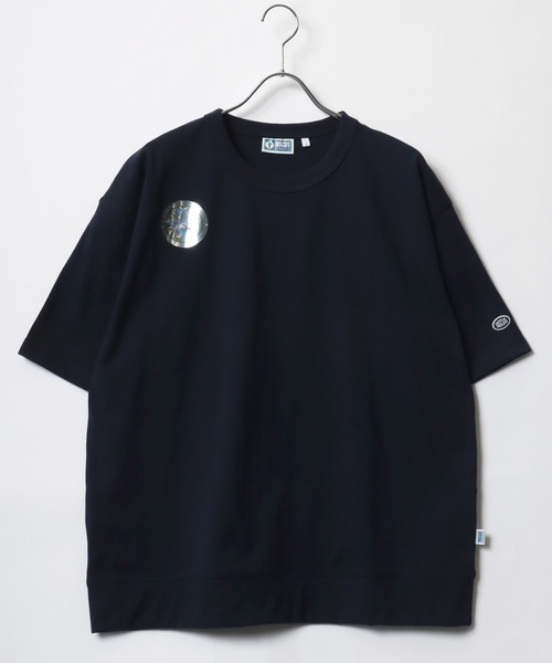 DISCUS（ディスカス）の「2026SS DISCUS/ディスカス オーバーサイズ USAコットン ワッペンロゴ刺繍 半袖 Tスウェット レディース メンズ トレーナー（Tシャツ/カットソー・レディース・オフホワイト/アッシュグレー/ブラック/ベージュ/ネイビー/ピンク/グリーン/ブルー/スミクロ・M/L/LL）」の18枚目の写真