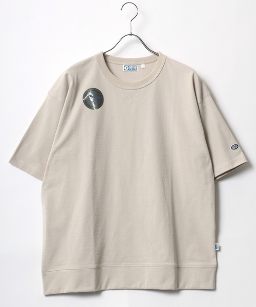 DISCUS（ディスカス）の「2026SS DISCUS/ディスカス オーバーサイズ USAコットン ワッペンロゴ刺繍 半袖 Tスウェット レディース メンズ トレーナー（Tシャツ/カットソー・レディース・オフホワイト/アッシュグレー/ブラック/ベージュ/ネイビー/ピンク/グリーン/ブルー/スミクロ・M/L/LL）」の14枚目の写真