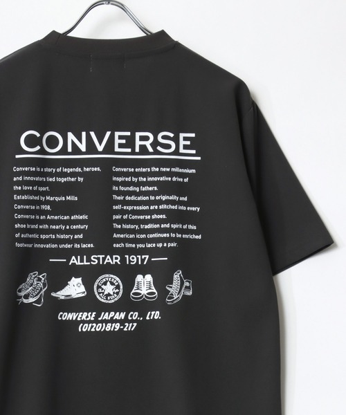 CONVERSE(コンバース)の「CONVERSE/コンバース アムンゼン 接触冷感 UVカット ワンポイント刺繍 バックプリント ポケット付き クルーネック半袖Tシャツ レディース メンズ(Tシャツ/カットソー・レディース・ブラック系その他/ホワイト系その他/ブルー/ベージュ/ブラック/ライトグレー/ホワイト/ブルー系その他2/ブラック系その他2/ホワイト系その他4/ホワイト系その他3/ホワイト系その他2/グレイッシュブルー/スミクロ/ブルー系その他/グレー系その他・M/LL/L)」の9枚目の写真