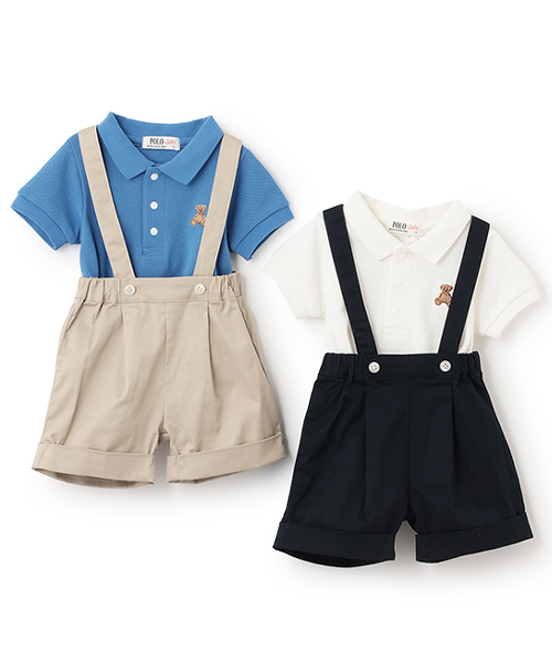 POLO BCS】ポロシャツ＋サスつきパンツセット（その他ベビー