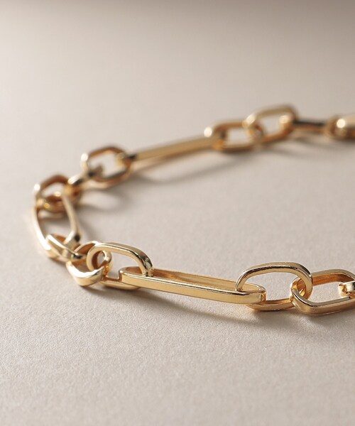 COCOSHNIK（ココシュニック）の「K18ケーブルチェーン3・1フィガロ ブレスレット（ブレスレット・レディース・イエローゴールド・18）」の7枚目の写真