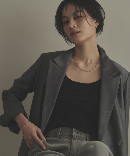 COCOSHNIK（ココシュニック）の「K18ケーブルチェーン3・1フィガロ ブレスレット（ブレスレット・レディース・イエローゴールド・18）」の3枚目の写真