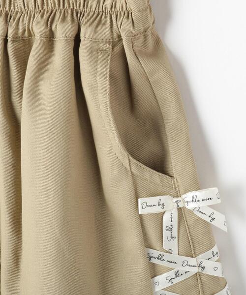 SHOO・LA・RUE（シューラルー）の「【100-150cm】大人ぽい着こなしに サイドレースアップ ショートパンツ（その他パンツ・キッズ・ブラック/ベージュ・10/11/12/13/14/15 ）」の7枚目の写真