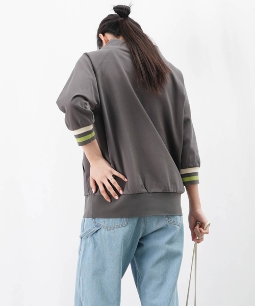セール】LC/LLL リブラインスタンドカラーカットソー（Tシャツ