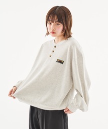 kutir | HENRY NECK PIGMENT PROCESSIN THERMAL LONG SLEEVE TEE/ヘンリーネックピグメント加工サーマルロンT(スウェット)