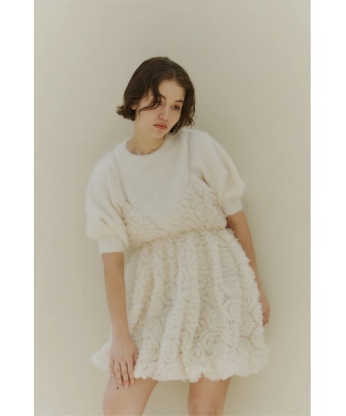 NOTREemor(ノートルエモア)の「tulle mini dress(ドレス・レディース・アイボリー/ブラック/ホワイト/ベビーピンク・FREE)」の17枚目の写真