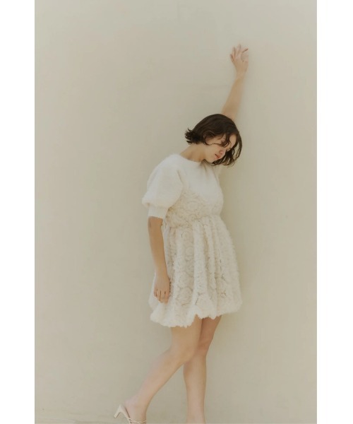NOTREemor(ノートルエモア)の「tulle mini dress(ドレス・レディース・アイボリー/ブラック/ホワイト/ベビーピンク・FREE)」の22枚目の写真