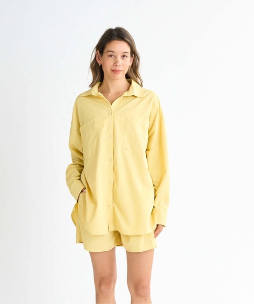 ブラウス シャツ SWEET HEAVEN /ロキシー撥水加工オーバーサイズシャツ レディース ROXY ブラウス シャツ SWEET HEAVEN /ロキシー撥水加工オーバー