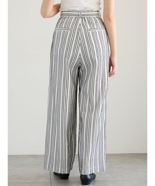 Te chichi（テチチ）の「シェイドストライプタックパンツ（セットアップ可）《2025spring catalog item》（その他パンツ・レディース・ブラック・F）」の8枚目の写真