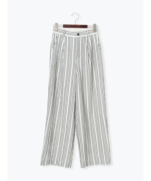 Te chichi（テチチ）の「シェイドストライプタックパンツ（セットアップ可）《2025spring catalog item》（その他パンツ・レディース・ブラック・F）」の11枚目の写真
