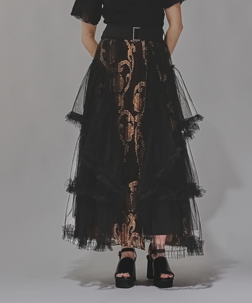 セール】チュールフリルベルトスカート(HARE)（スカート）｜HARE