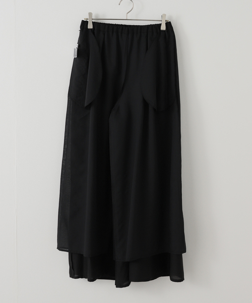 La TOTALITE（ラトータリテ）の「【洗える】MARECHAL TERRE/マルシャルテル シアーフレアパンツ（その他パンツ・レディース・グリーン/イエロー/ブラック・FREE）」の11枚目の写真