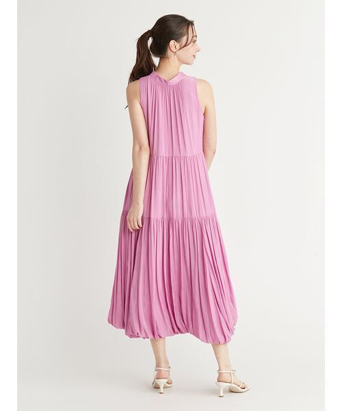 CELFORD(セルフォード)の「2WAYバルーンヘムワンピース(ワンピース・レディース・パープル/ドット/ブラウン・36/38)」の6枚目の写真