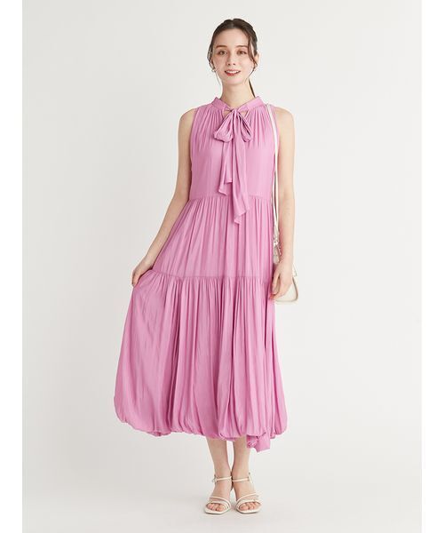 CELFORD(セルフォード)の「2WAYバルーンヘムワンピース(ワンピース・レディース・パープル/ドット/ブラウン・36/38)」の13枚目の写真