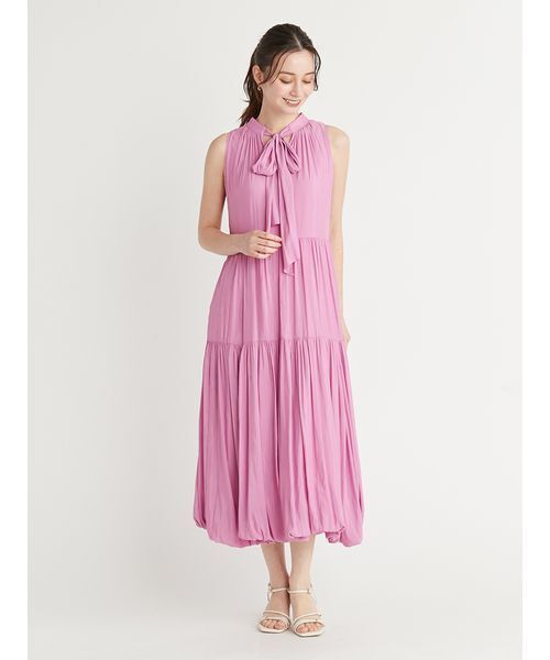 CELFORD(セルフォード)の「2WAYバルーンヘムワンピース(ワンピース・レディース・パープル/ドット/ブラウン・36/38)」の14枚目の写真