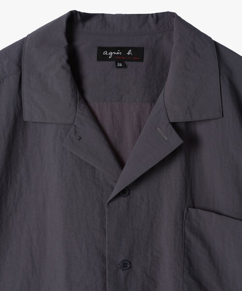 agnes b.（アニエスベー）の「メンズ 開襟 半袖シャツ "Magnam"（シャツ/ブラウス・メンズ・グレー系その他・40/38/42/36）」の3枚目の写真