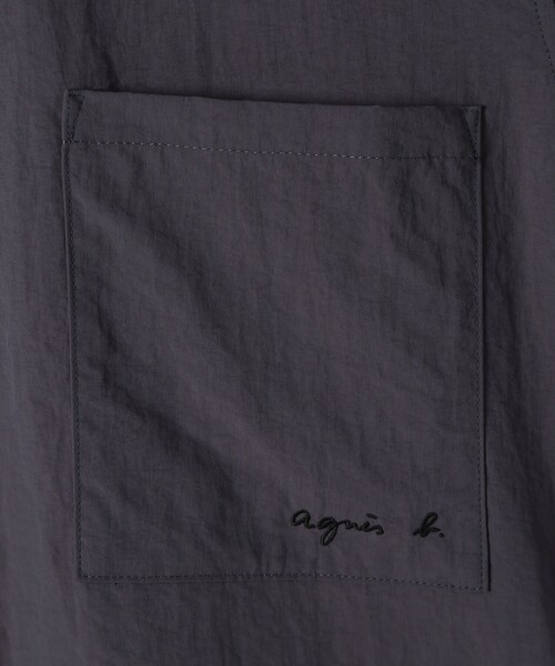 agnes b.（アニエスベー）の「メンズ 開襟 半袖シャツ "Magnam"（シャツ/ブラウス・メンズ・グレー系その他・40/38/42/36）」の6枚目の写真