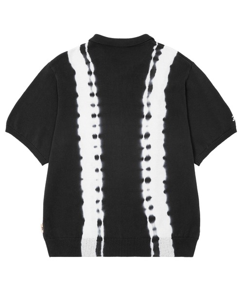 HUF GARDEN CENTER BLEACH DYED KNIT POLO / HUF ヘンプ 半袖