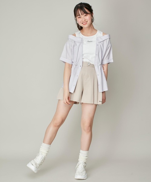 JENNI love（ジェニィラブ）の「【リバイバルアイテム】肩あきドッキングシアーシャツ（シャツ/ブラウス・キッズ・サックスブルー/イエロー/ラベンダー・130cm/140cm/150cm/160cm）」の21枚目の写真