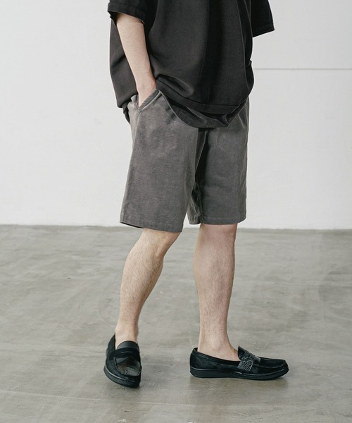 BAYFLOW(ベイフロー)の「ワンポイントコールショートパンツ(その他パンツ・メンズ・グリーン/アイボリー/チャコールグレー/グレー・SMALL/MEDIUM/LARGE)」の3枚目の写真