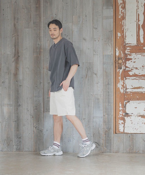 BAYFLOW(ベイフロー)の「ワンポイントコールショートパンツ(その他パンツ・メンズ・グリーン/アイボリー/チャコールグレー/グレー・SMALL/MEDIUM/LARGE)」の5枚目の写真