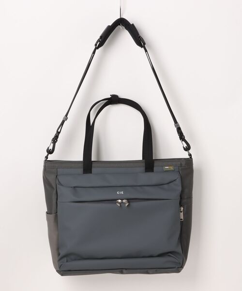 CIE(シー)の「【CIE/シー】LEAP TOTE BAG(トートバッグ・メンズ・グレー/ブラック/ネイビー・FREE)」の18枚目の写真