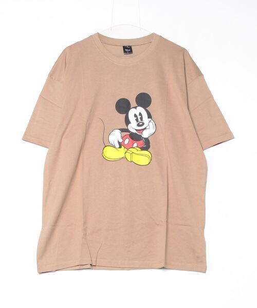 MICKEY MOUSE(ミッキーマウス)の「MICKEY MOUSE Over t-shirt / ミッキーマウス オーバーTシャツ unisex(Tシャツ/カットソー・メンズ・チャコールアッシュ/ホワイト系3/ヘザーチャコール/ホワイト系2/チャコールグレー/ネイビー/ホワイト系1/チャコール/オフホワイト/ダークグリーン/モカ/杢グレー/グレー系1/ダークグリーン系1/ネイビー系1/ベージュ・XL/L/M)」の12枚目の写真