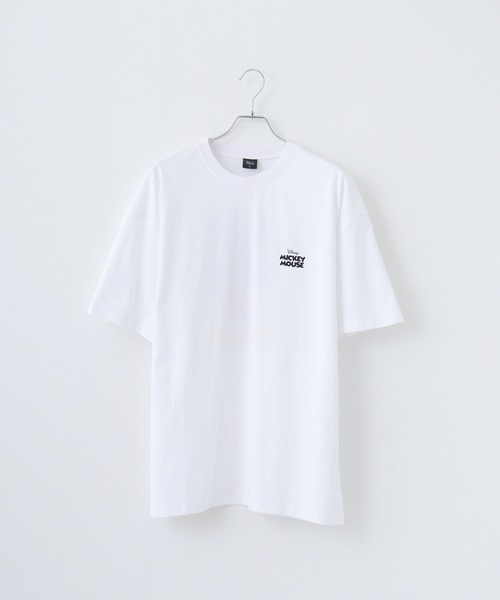 MICKEY MOUSE(ミッキーマウス)の「MICKEY MOUSE Over t-shirt / ミッキーマウス オーバーTシャツ unisex(Tシャツ/カットソー・メンズ・チャコールアッシュ/ホワイト系3/ヘザーチャコール/ホワイト系2/チャコールグレー/ネイビー/ホワイト系1/チャコール/オフホワイト/ダークグリーン/モカ/杢グレー/グレー系1/ダークグリーン系1/ネイビー系1/ベージュ・XL/L/M)」の18枚目の写真