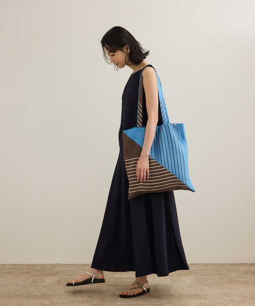 セール】幾何学柄シルクトートバッグ（トートバッグ）｜ROPE