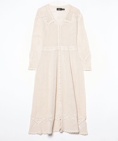 RRL(ダブル アール エル)の「クロシェディテール ポインテール ダスター(カーディガン/ボレロ・レディース・ナチュラル・3/4/5/1/2)」の4枚目の写真