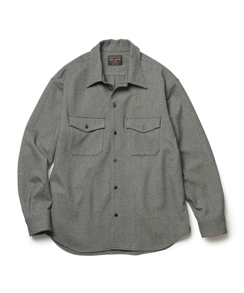 MR.OLIVE(ミスターオリーブ)の「PEACHSKIN STRETCH GABARDINE / CPO SHIRT(シャツ/ブラウス・メンズ・グレー/ネイビー・SMALL/MEDIUM/LARGE)」の16枚目の写真