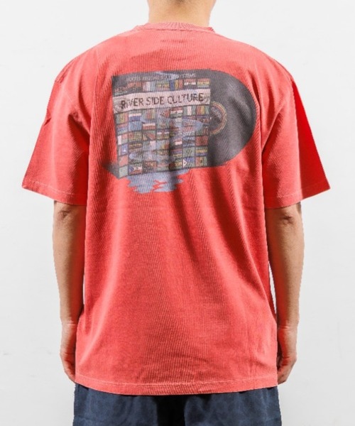 RIVER SIDE CULTURE(リバーサイドカルチャー)の「RIVER SIDE CULTURE/RSC RECORDジャケ Tシャツ (M4)(Tシャツ/カットソー・メンズ・ホワイト/ピンク・X-LARGE/MEDIUM/LARGE)」の1枚目の写真