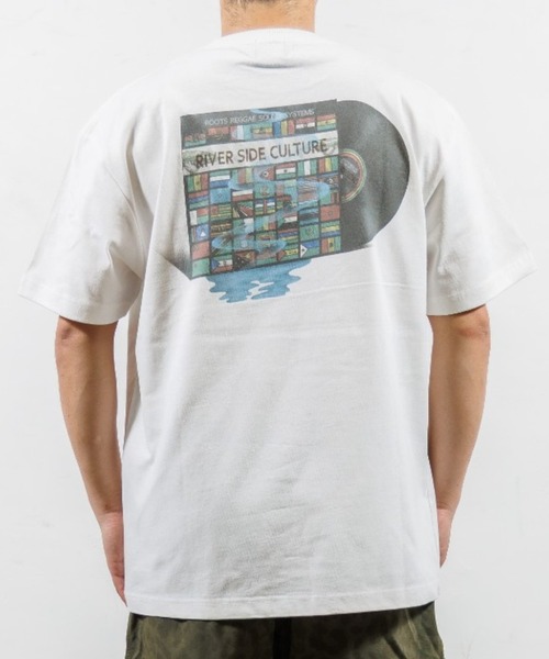 RIVER SIDE CULTURE(リバーサイドカルチャー)の「RIVER SIDE CULTURE/RSC RECORDジャケ Tシャツ (M4)(Tシャツ/カットソー・メンズ・ホワイト/ピンク・X-LARGE/MEDIUM/LARGE)」の4枚目の写真