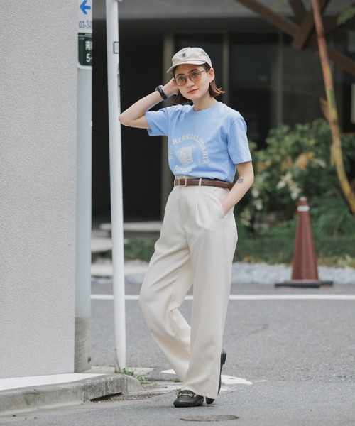 MIXTA（ミクスタ）の「MIXTA/ミクスタ SO CAL DOG SS CREWNECK T-SHIRTS Tシャツ（Tシャツ/カットソー・レディース・ライトブルー/アッシュ/ネイビー・M/S）」の21枚目の写真