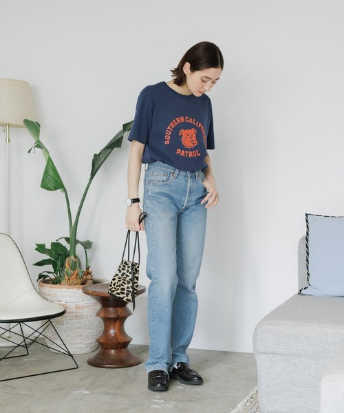 MIXTA（ミクスタ）の「MIXTA/ミクスタ SO CAL DOG SS CREWNECK T-SHIRTS Tシャツ（Tシャツ/カットソー・レディース・ライトブルー/アッシュ/ネイビー・M/S）」の11枚目の写真