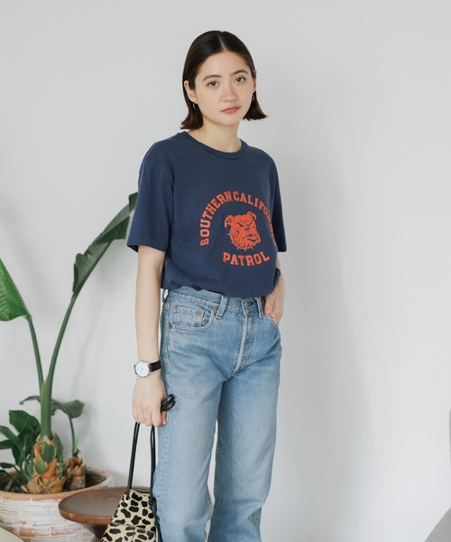 MIXTA（ミクスタ）の「MIXTA/ミクスタ SO CAL DOG SS CREWNECK T-SHIRTS Tシャツ（Tシャツ/カットソー・レディース・ライトブルー/アッシュ/ネイビー・M/S）」の15枚目の写真