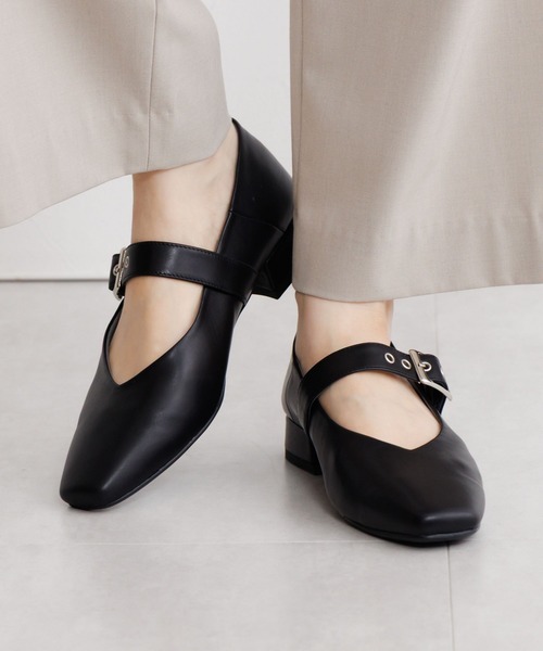 HIMIKO（ヒミコ）の「【HIMIKO】【ZOZOTOWN限定】ハトメベルトメリージェーンパンプス/ 650103（パンプス・レディース・ブラック・23.0cm/22.5cm/22.0cm/21.5cm/26.5cm/26.0cm/25.5cm/25.0cm/24.5cm/24.0cm/23.5cm）」の17枚目の写真