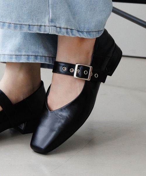 HIMIKO（ヒミコ）の「【HIMIKO】【ZOZOTOWN限定】ハトメベルトメリージェーンパンプス/ 650103（パンプス・レディース・ブラック・23.0cm/22.5cm/22.0cm/21.5cm/26.5cm/26.0cm/25.5cm/25.0cm/24.5cm/24.0cm/23.5cm）」の22枚目の写真