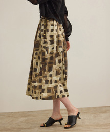 ROPE' | スクエア ジオメトリックプリントスカート/イージーケア(スカート)