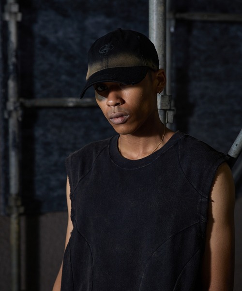 ANDER HUNK（アンダーハンク）の「Overdyed Dameged Cap / オーバーダイダメージキャップ（キャップ・メンズ・グレー/ブラック・FREE）」の6枚目の写真