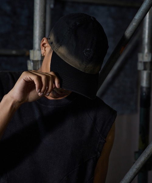 ANDER HUNK（アンダーハンク）の「Overdyed Dameged Cap / オーバーダイダメージキャップ（キャップ・メンズ・グレー/ブラック・FREE）」の9枚目の写真