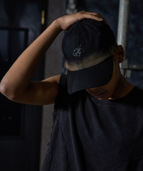 ANDER HUNK（アンダーハンク）の「Overdyed Dameged Cap / オーバーダイダメージキャップ（キャップ・メンズ・グレー/ブラック・FREE）」の8枚目の写真