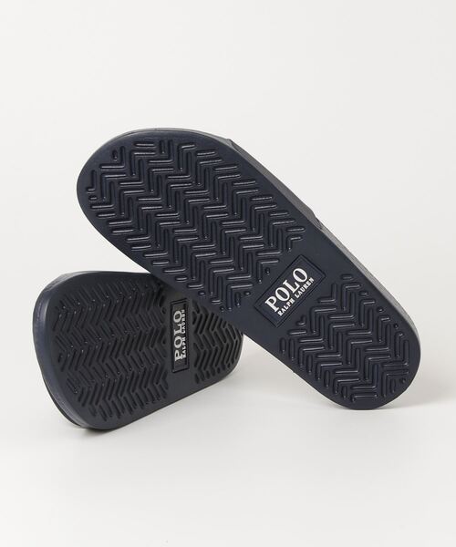 POLO RALPH LAUREN（ポロ ラルフ ローレン）の「ポロ ラルフ ローレン ポロベア　スライドサンダル  サンダル（サンダル・レディース・ネイビー/ホワイト・60/70/50）」の4枚目の写真