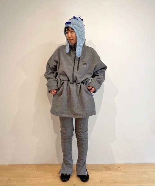 HOLIDAY（ホリデイ）の「CLASSIC FLEECE ANORAK DRESS クラシックフリースアノラックドレス（その他アウター・レディース・グレー・ONE SIZE）」の9枚目の写真