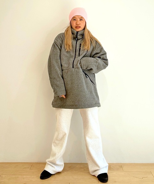 HOLIDAY（ホリデイ）の「CLASSIC FLEECE ANORAK DRESS クラシックフリースアノラックドレス（その他アウター・レディース・グレー・ONE SIZE）」の7枚目の写真