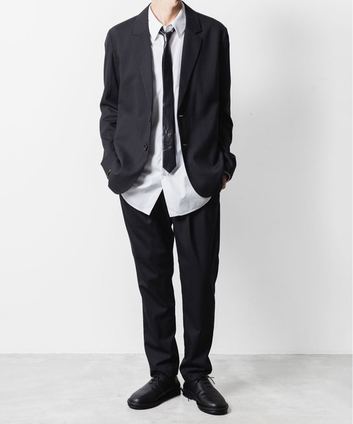 ATTACHMENT(アタッチメント)の「T/W/SI ストレッチギャバジン レギュラーフィット イージートラウザーズ / T/W/SI STRETCH GABARDINE REGULAR FIT EASY TROUSERS(スラックス・メンズ・グレー系/ブラック/ブラック系/ダークネイビー・1/2/3/4)」の7枚目の写真