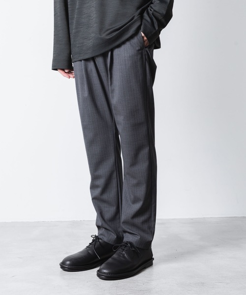ATTACHMENT(アタッチメント)の「T/W/SI ストレッチギャバジン レギュラーフィット イージートラウザーズ / T/W/SI STRETCH GABARDINE REGULAR FIT EASY TROUSERS(スラックス・メンズ・グレー系/ブラック/ブラック系/ダークネイビー・1/2/3/4)」の9枚目の写真