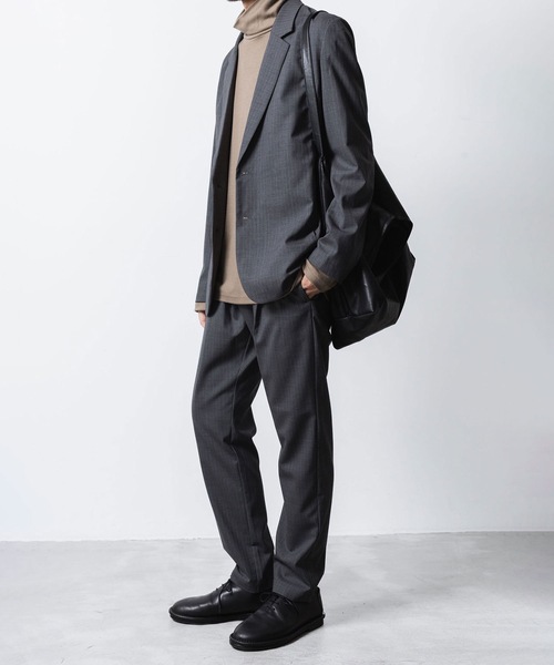 ATTACHMENT(アタッチメント)の「T/W/SI ストレッチギャバジン レギュラーフィット イージートラウザーズ / T/W/SI STRETCH GABARDINE REGULAR FIT EASY TROUSERS(スラックス・メンズ・グレー系/ブラック/ブラック系/ダークネイビー・1/2/3/4)」の15枚目の写真