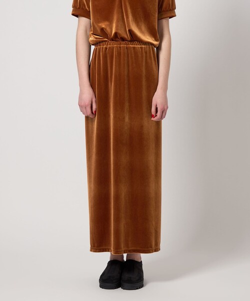 Steven Alan（スティーブンアラン）の「＜Steven Alan＞ベロア ロング スカート（スカート・レディース・ブラック/ダークブラウン・M/S）」の7枚目の写真