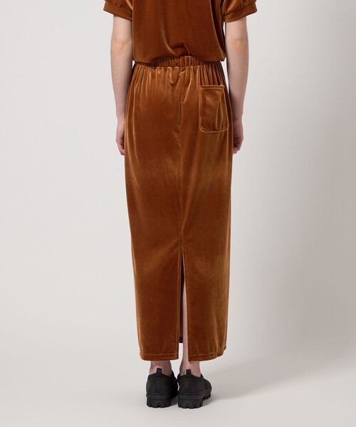 Steven Alan（スティーブンアラン）の「＜Steven Alan＞ベロア ロング スカート（スカート・レディース・ブラック/ダークブラウン・M/S）」の9枚目の写真